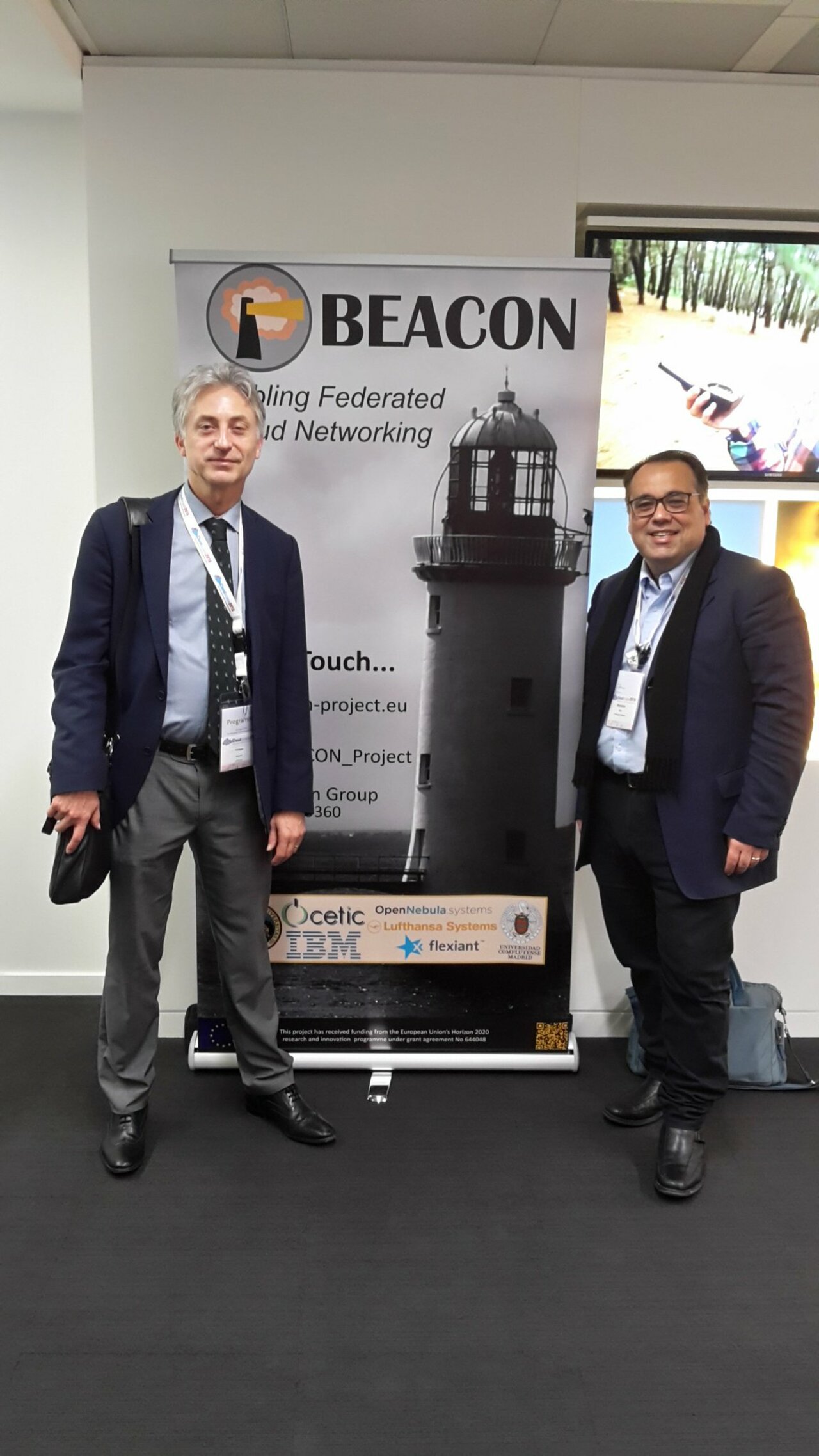 Philippe Massonet represents the @BEACON_Project at #cloudscape2016 conf. https://www.cetic.be/CloudScape-2016-2818 @CloudscapeSerie https://t.co/LcyCxXhNxq
