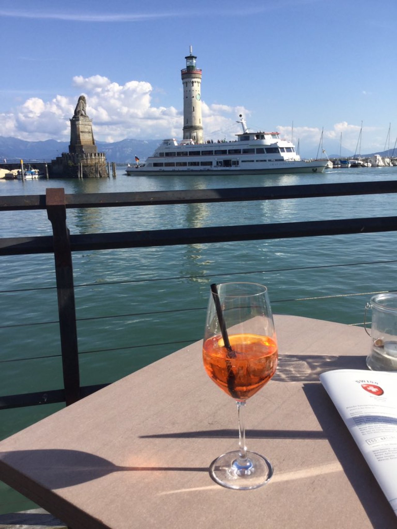 Made it down to Lindau on Lake Constance. Stunning place. View of the Alps; warm weather; Aperol Spritz aplenty. #MondayInspiration #lindau https://t.co/IcMexq9cW0